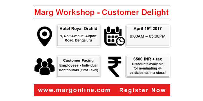 Customer Delight Workshop by Marg Bangalore