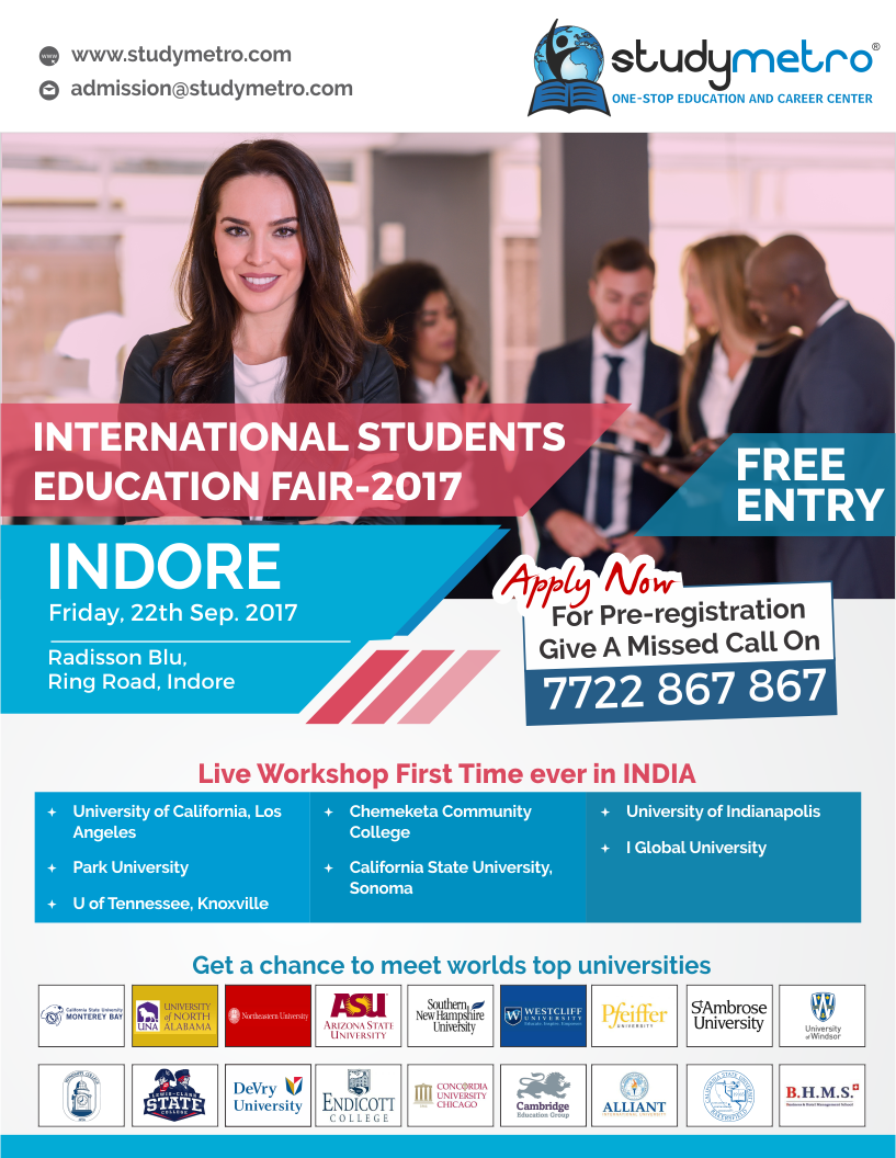 International Students Education Fair(ISEF)-Sept 2017,Indore