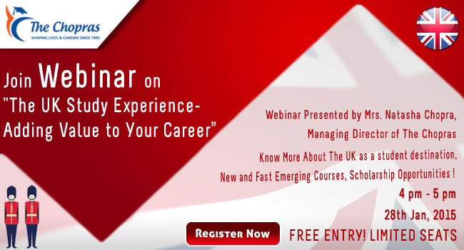 Webinar on the UK Study Experience - Adding Value to Your Career