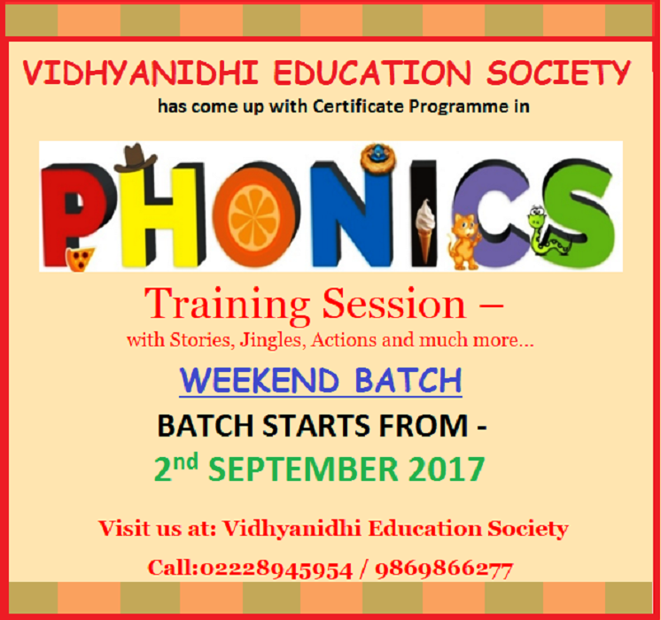 Phonics Teacher Training Certificate Programme