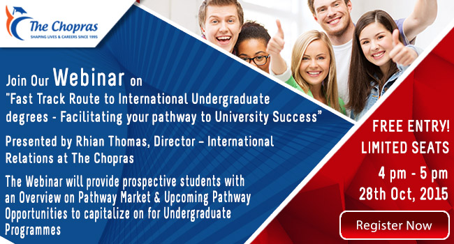 Webinar on “Fast Track Route to International Undergraduate Degrees”