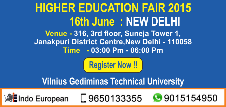 Indo European celebrates Education Fair in New Delhi on 16th June ‘15