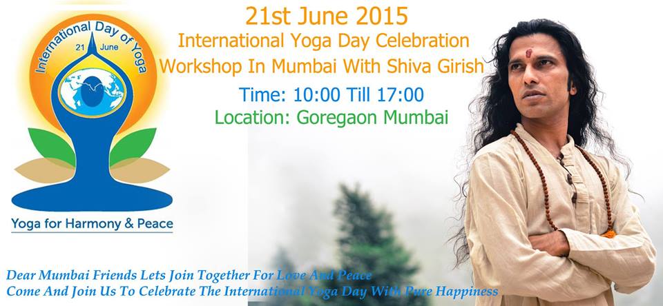 21st June 2015 - International Yoga Day Celebration Workshop Mumbai