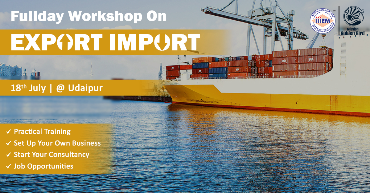  Workshop on Career Opportunities in Export-Import at Udaipur