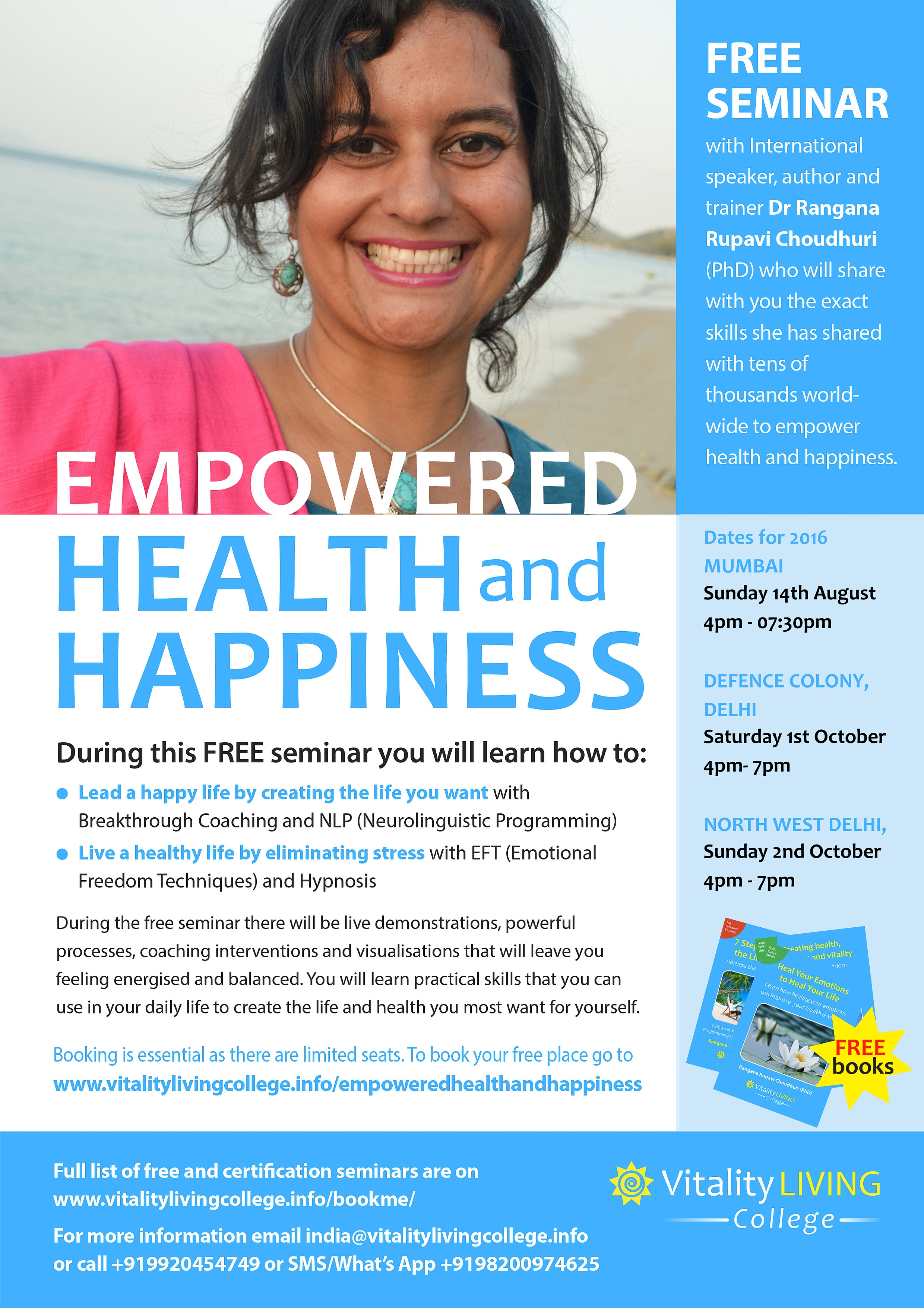 How to lead a Happy and Healthy Life. Seminar Mumbai