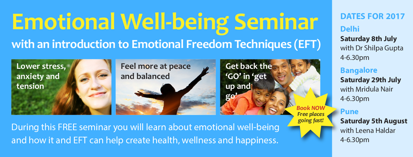 Emotional Wellbeing Seminar  with an Introduction to Emotional Freedom Techniques (EFT)