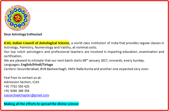 Astrology Classes Starting