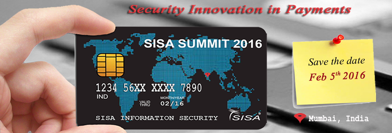 SISA Summit 2016 - Security Innovations in Payments