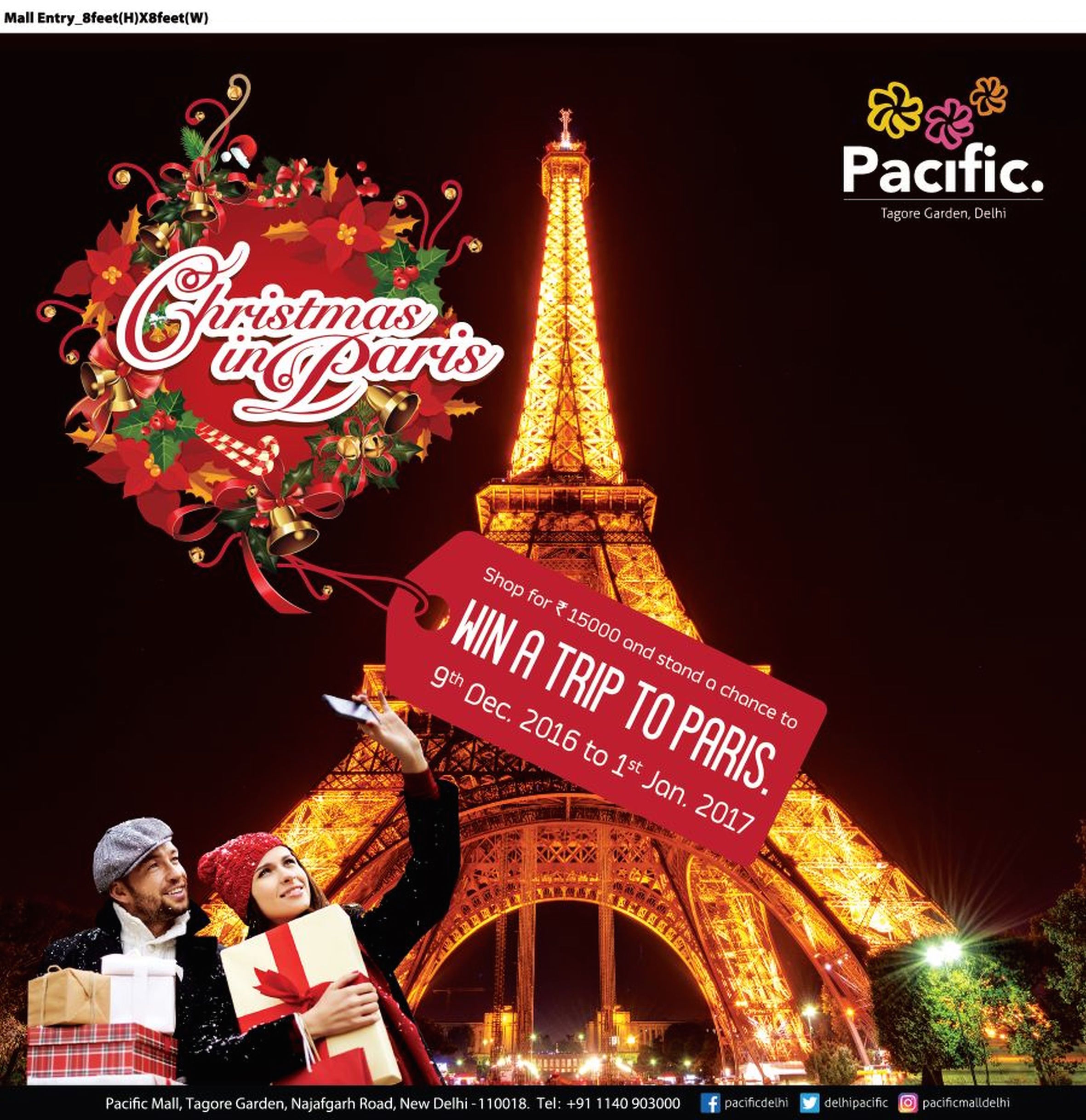 European street acts on Christmas