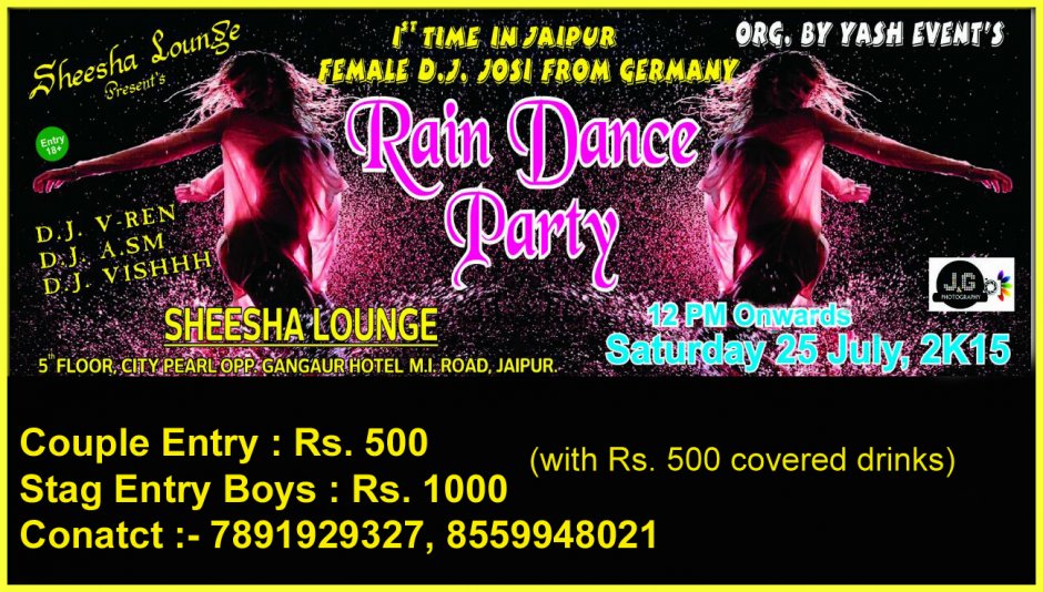 Rain Dance Party in Jaipur