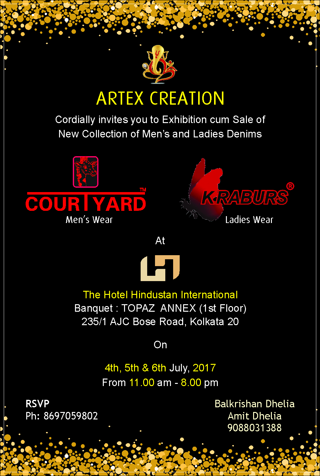 ARTEX CREATION PRESENT EXHIBITION CUM SALE  JULY 2017