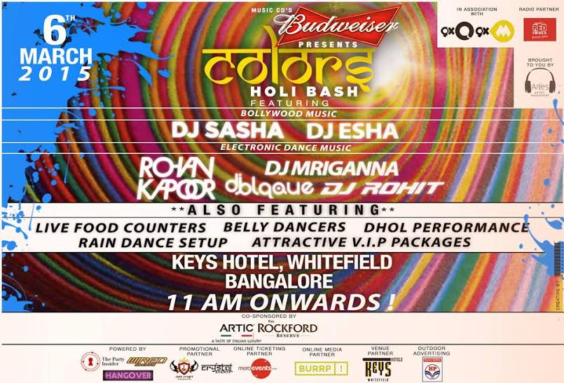  BUDWEISER Pz. COLORS- HOLI BASH-Edition-2 Ft. RohanKapoor/Rohit/Blaque/Sasha/Mriganna/Esha