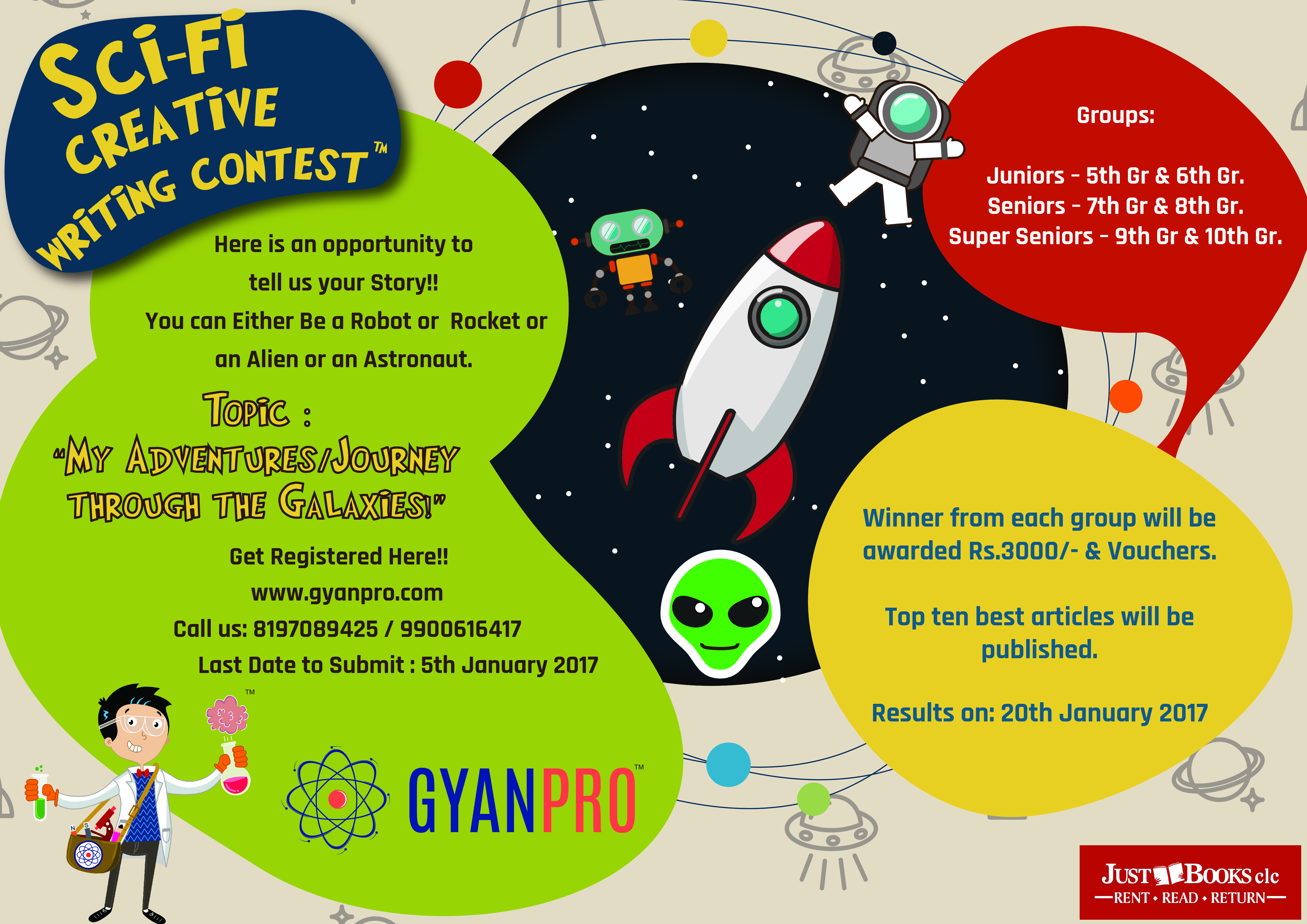 Sci-Fi CREATIVE WRITING COMPETITION FOR SCHOOL STUDENTS 