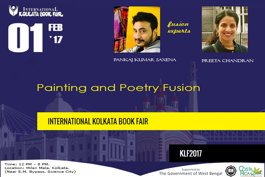 Painting and Poetry Fusion at International Kolkata Book Fair 2017