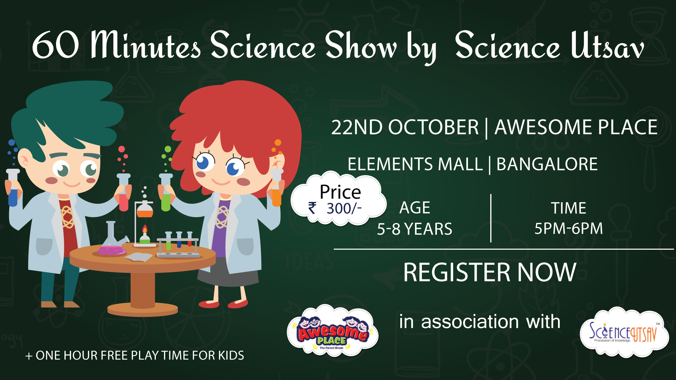 60 mins Science Show by Science Utsav - Elements Mall, Bangalore