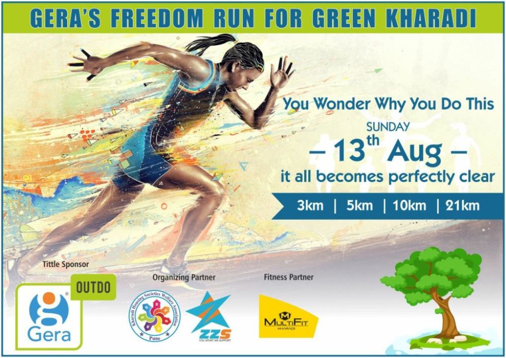 Gera's Freedom Run For Green Kharadi
