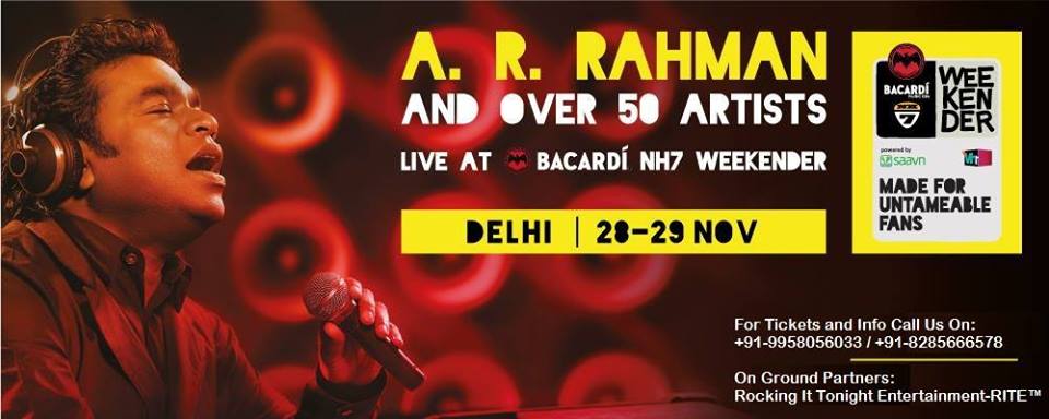 Bacardi NH7 Weekender 2015, Delhi NCR - Rocking It Tonight Entertainment-RITE™