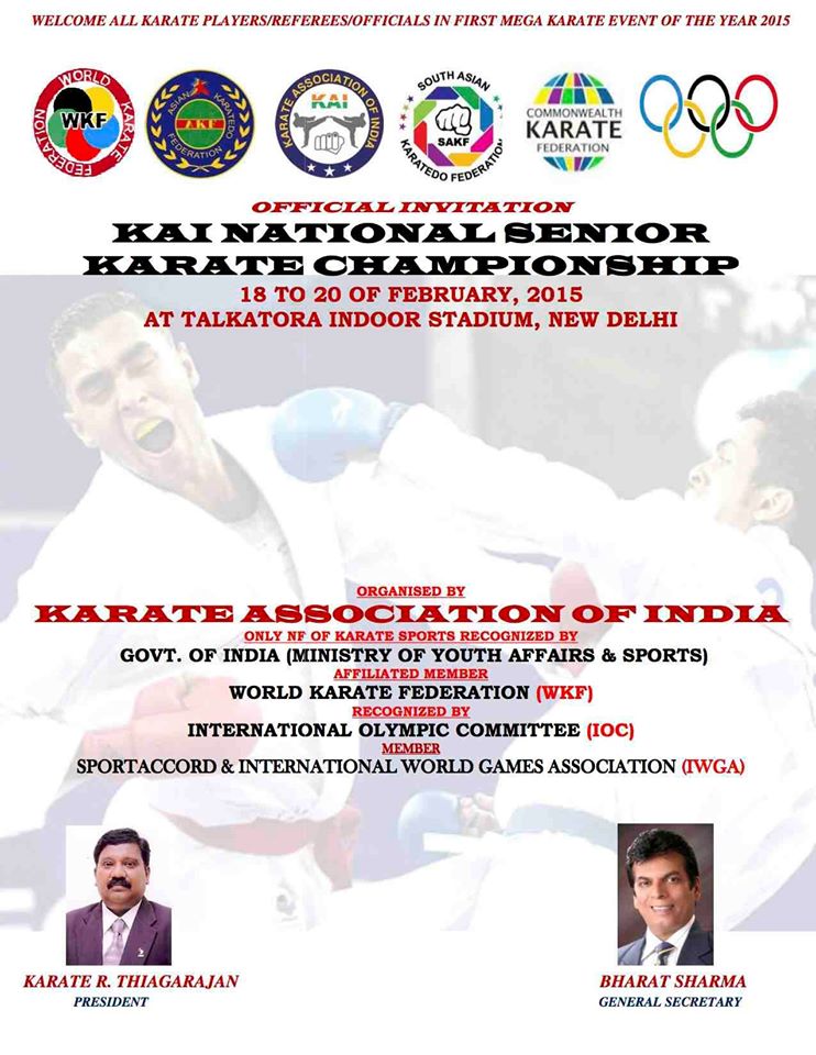 KAI SENIOR NATIONAL KARATE CHAMPIONSHIP 2015