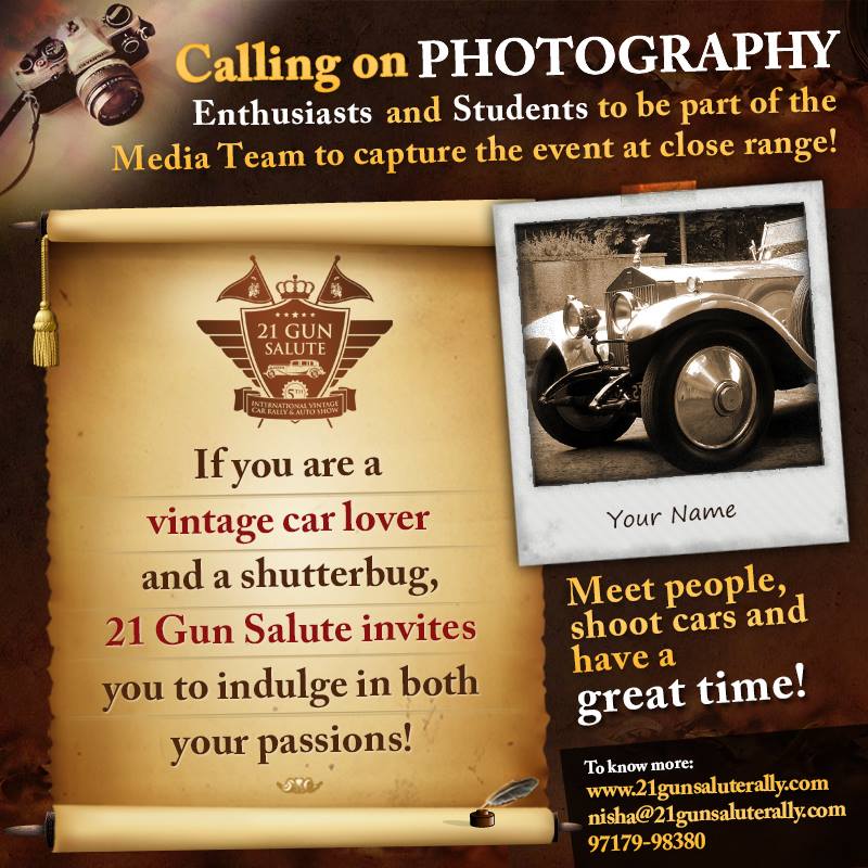 6th, 21 Gun Salute International Vintage Car Rally and Concours Show