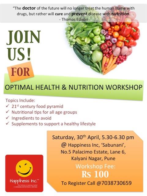 Optimal Health & Nutrition Workshop