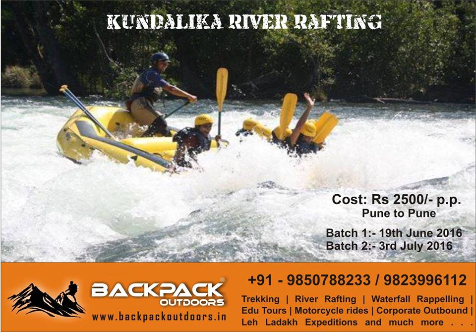 Backpack: Kundalika River Rafting Batch 1
