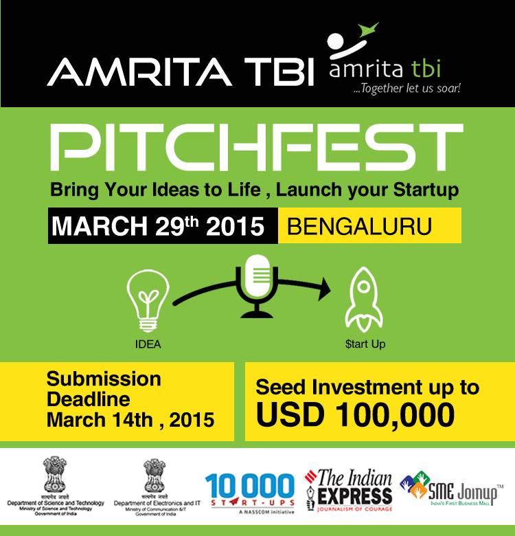 Amrita TBI Pitchfest 2015