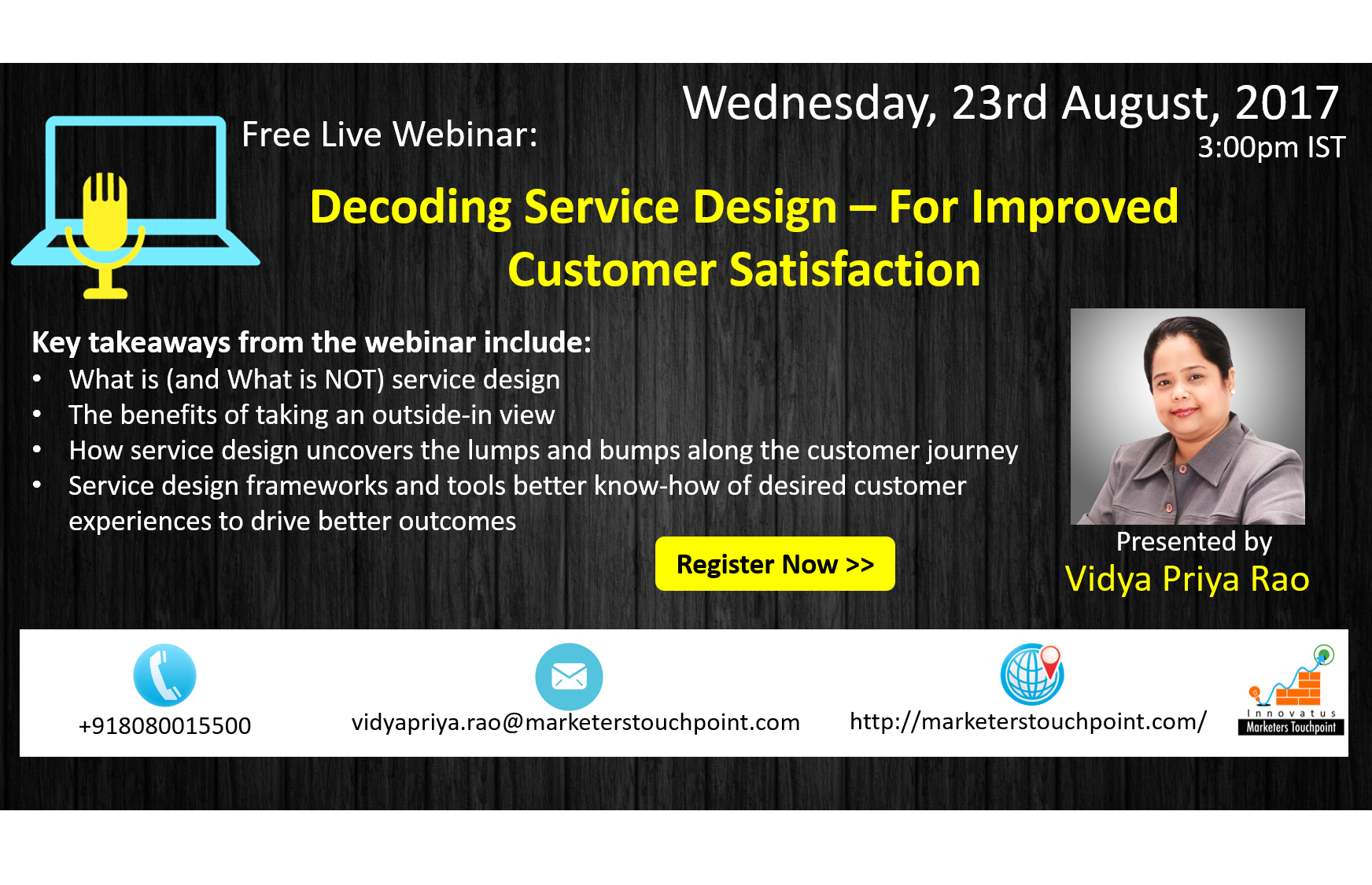 Free Live Webinar: Decoding Service Design – For Improved Customer Satisfaction 