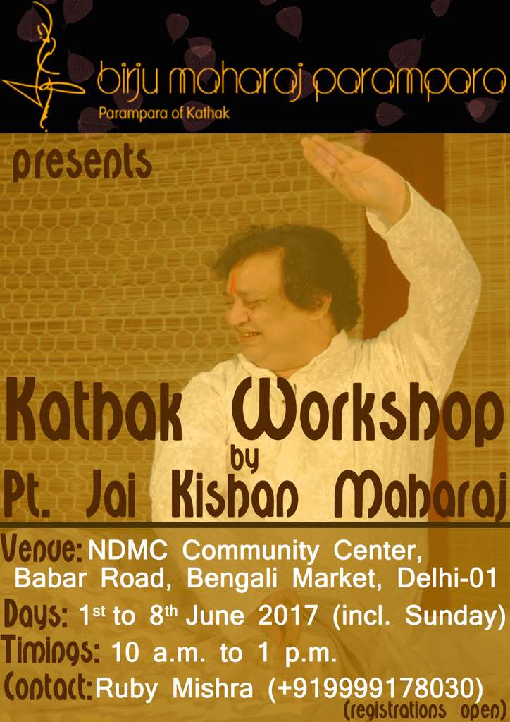 Kathak Workshop by Pt. Jai Kishan Maharaj