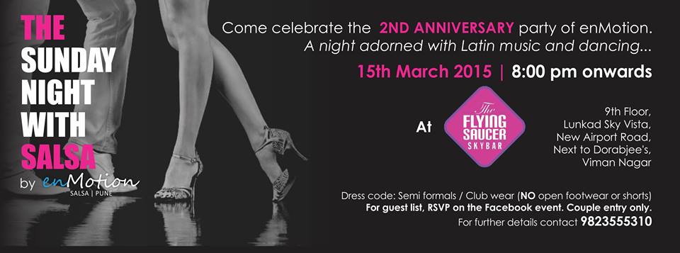 THE SUNDAY NIGHT WITH SALSA 15th MARCH