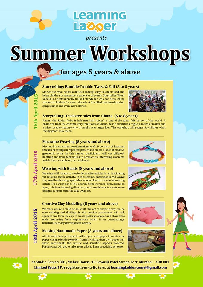 Summer Workshops for Children at Learning Ladder