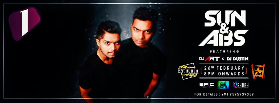 SUN & ABS @ 1 Lounge on 26th Feb 2k16