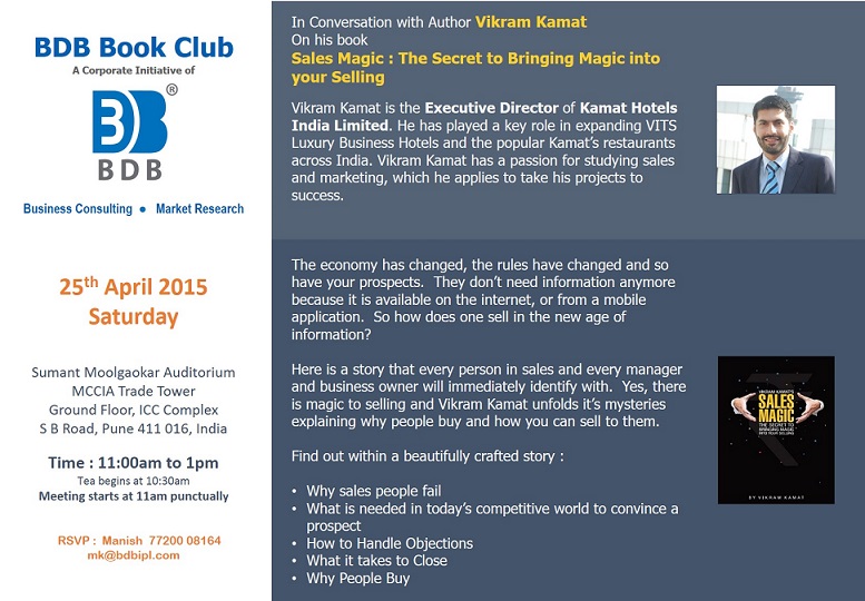 BDB Book Club session on 25th April 2015, Saturday