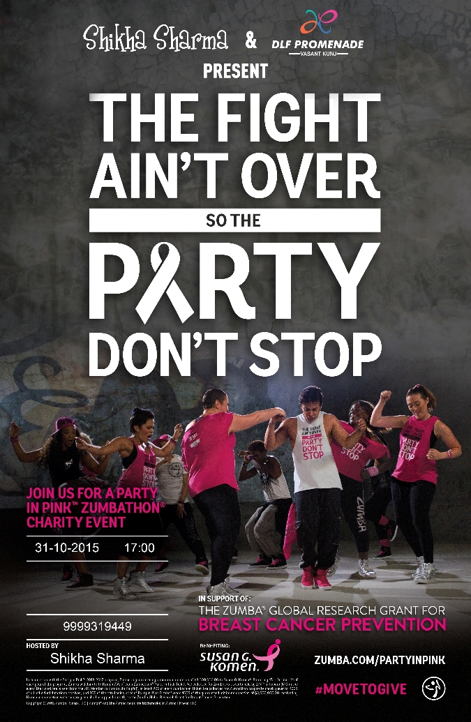It is time for a ‘Party in Pink’ at DLF Promenade, The Hub, this Saturday 31st October!