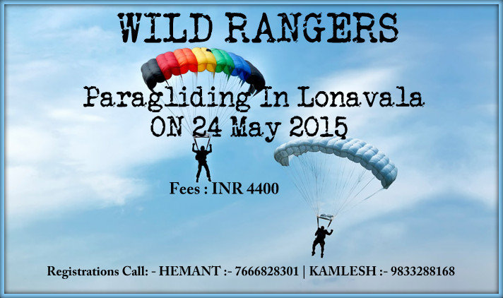 Paragliding at Kamshet, Lonavla on 24 May 2015 with Wild Rangers
