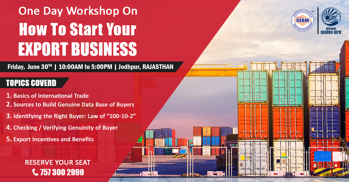 Learn to interact with buyers for your business by attending One Day Workshop on 