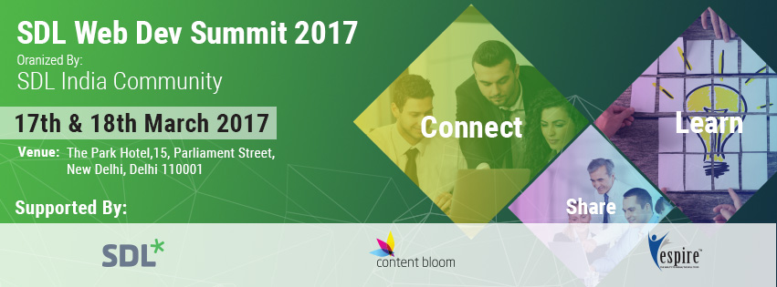 3rd SDL Web Developer Summit 2017