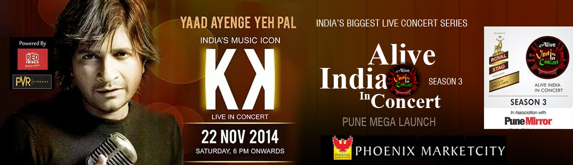Alive India in Concert Series 2014 - KK LIVE in Concert