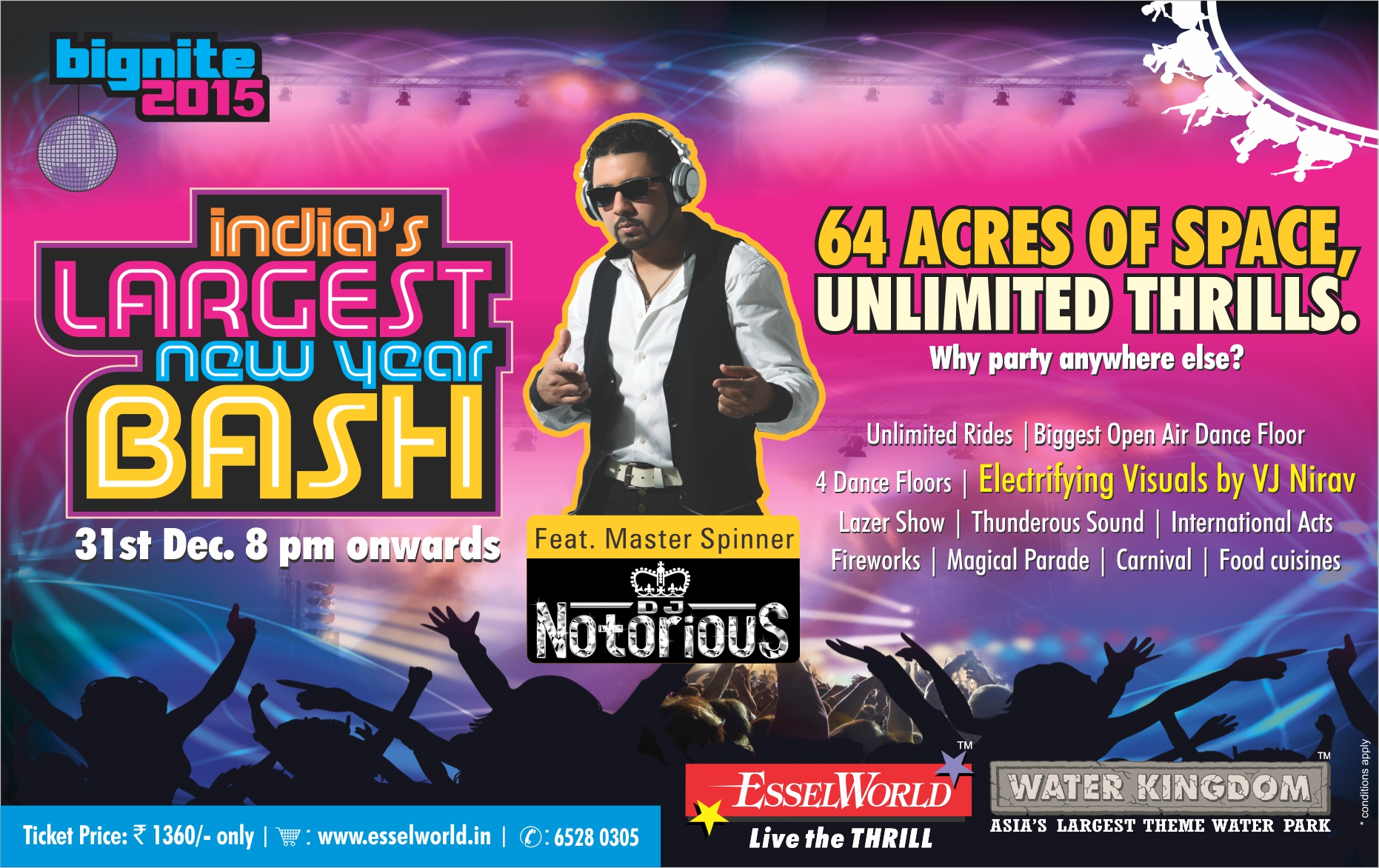 India’s largest new year bash “Bignite 2015