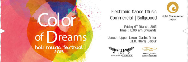 Kyazoonga.com: Buy tickets for Color of Dreams Holi Music Festival – Jaipur