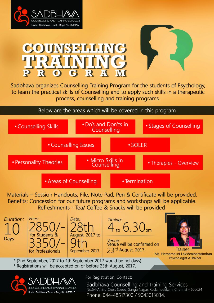 Sadbhava Psychology (Counselling Training)
