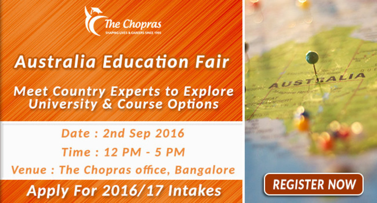 The Chopras Announced - Australia Education Fair 2016 in Bangalore