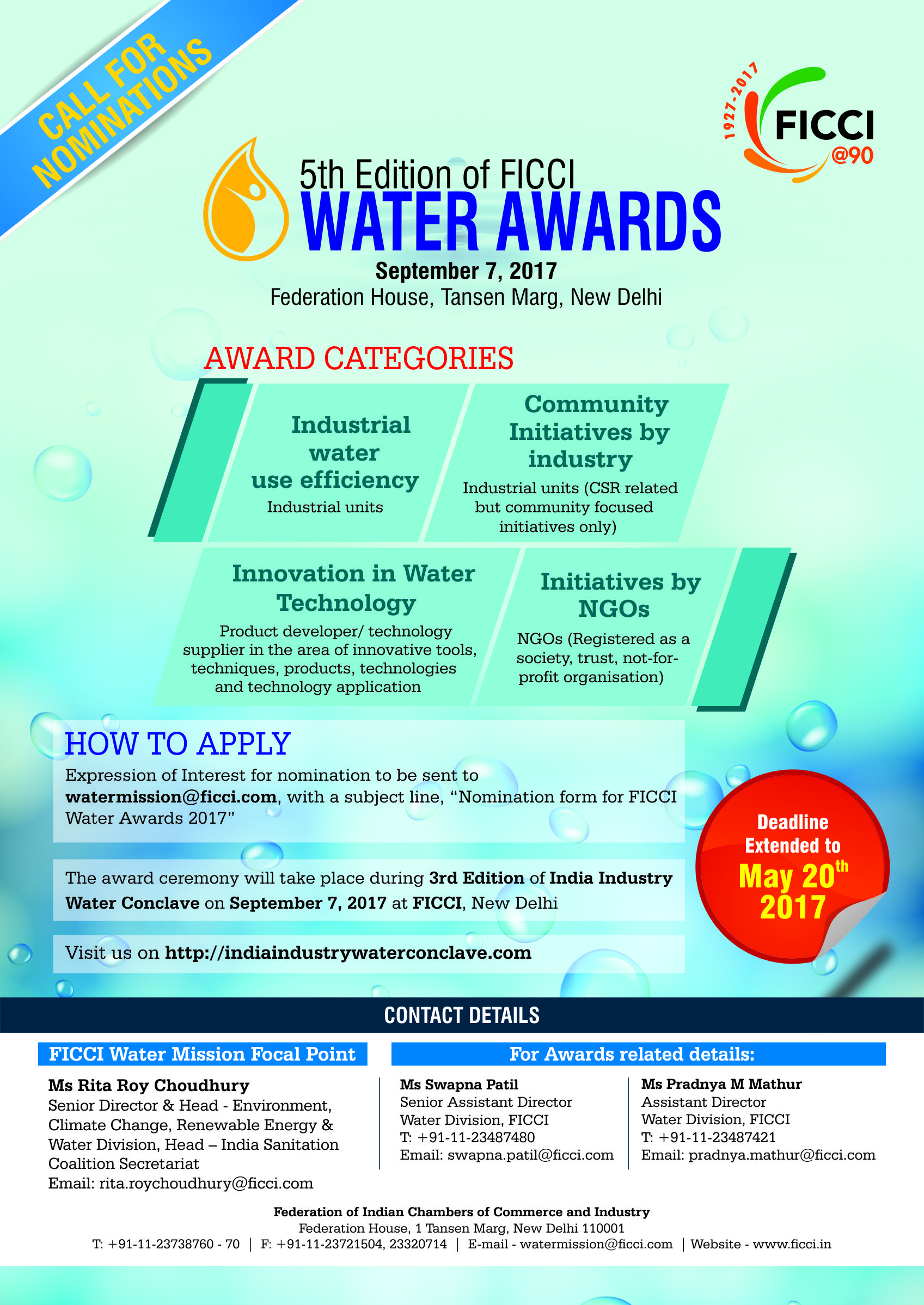 FICCI Water Awards 2017
