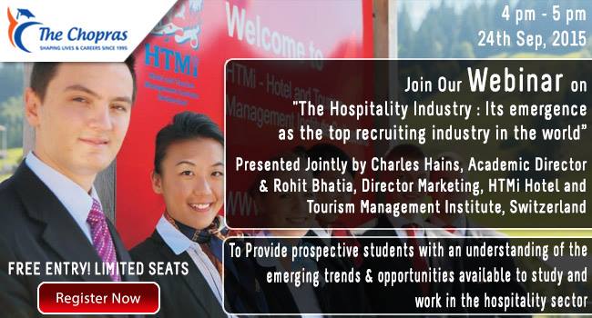 Attend Interactive Webinar on “Hospitality Industry” – Register Today!